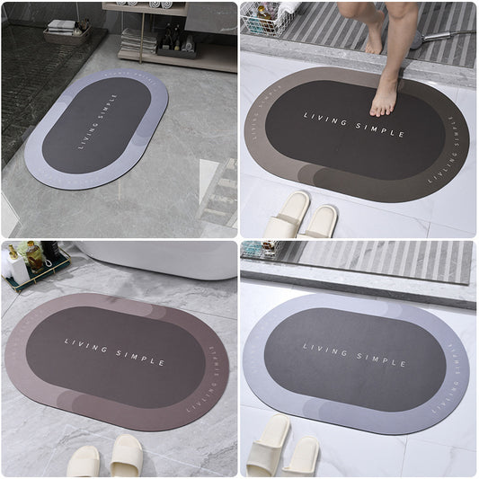 Bath Super Absorbent Mat Quick Drying Bathroom Carpet Modern Simple Non-Slip Floor Mats Home
