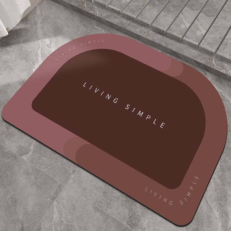 Bath Super Absorbent Mat Quick Drying Bathroom Carpet Modern Simple Non-Slip Floor Mats Home