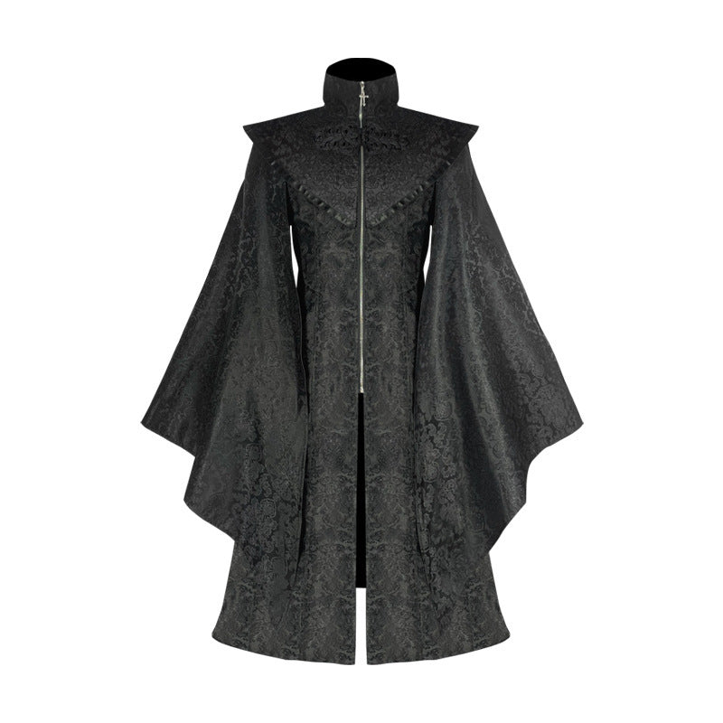 Medieval Gothic Mid-length Coat Cosplay Clothing