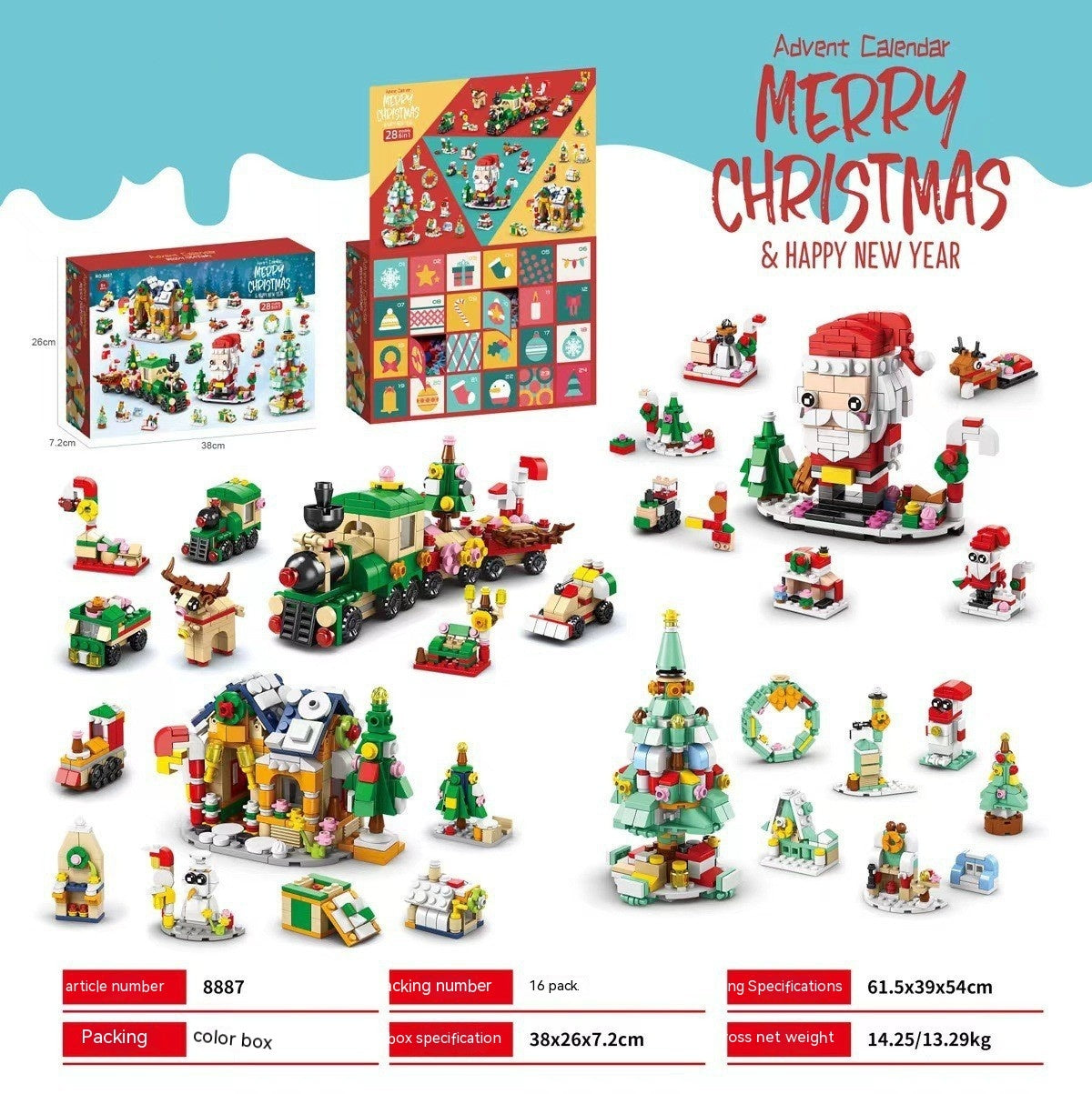 Christmas Blind Box Advent Calendar Countdown Toy