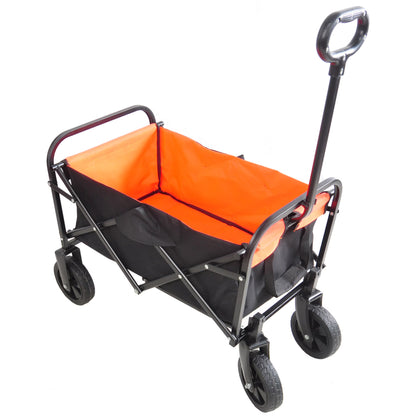 Mini Folding Wagon Garden Cart Shopping Cart Outdoor Camper Wagon Tools